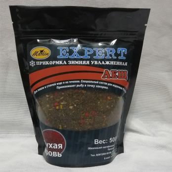 Прикормка зимняя увлажненная MARLIN Expert Лещ/Сухая кровь