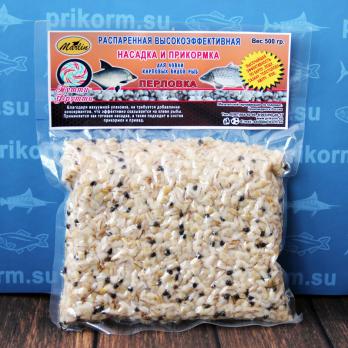 Распаренная насадка и прикормка "Перловка в вакууме" Клубника